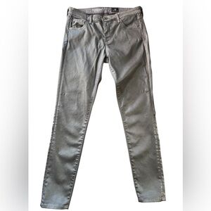 AG Adriano GOLDSCHMIED the legging ankle super skinny dark grey leatherette 28
